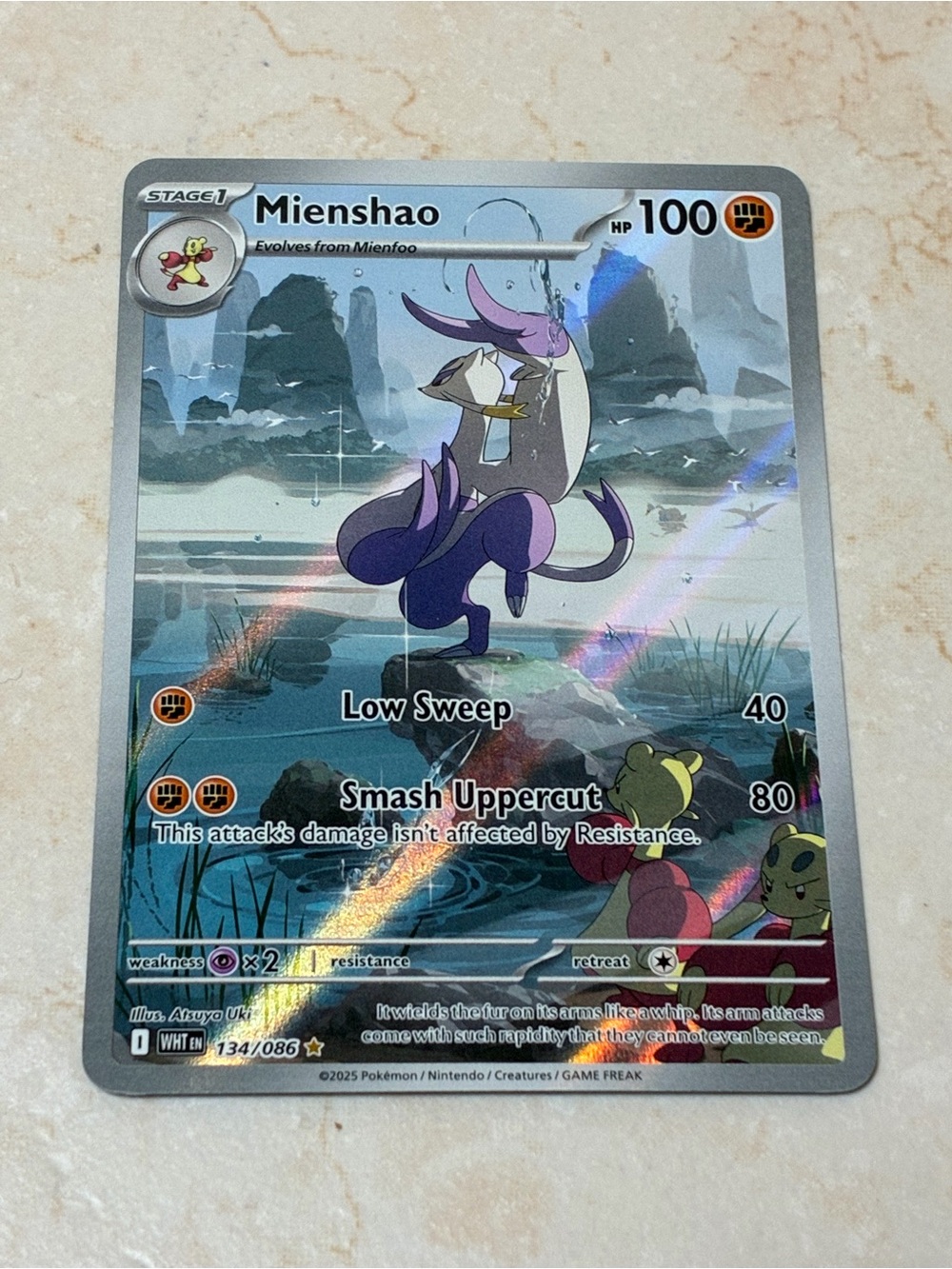 Mienshao Card - Purple Artwork Collectible